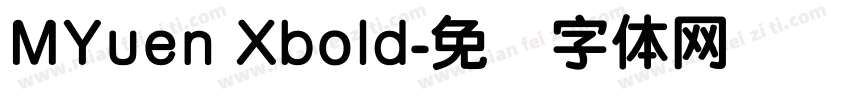 MYuen Xbold字体转换